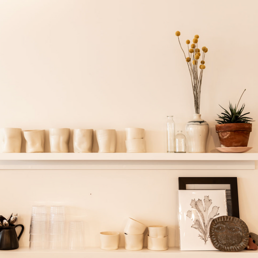 Gobelet porcelaine - Effet papier froissé